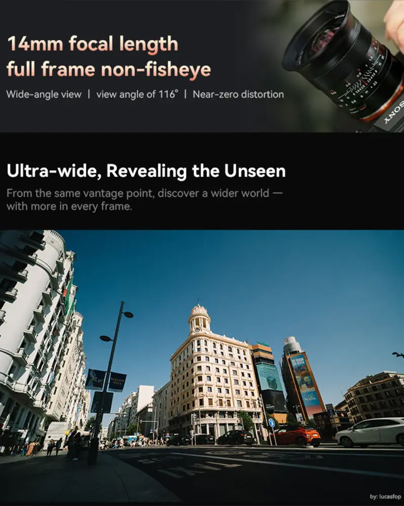 7Artisans 14mm f/2,8 objektiv til Canon RF fullformat