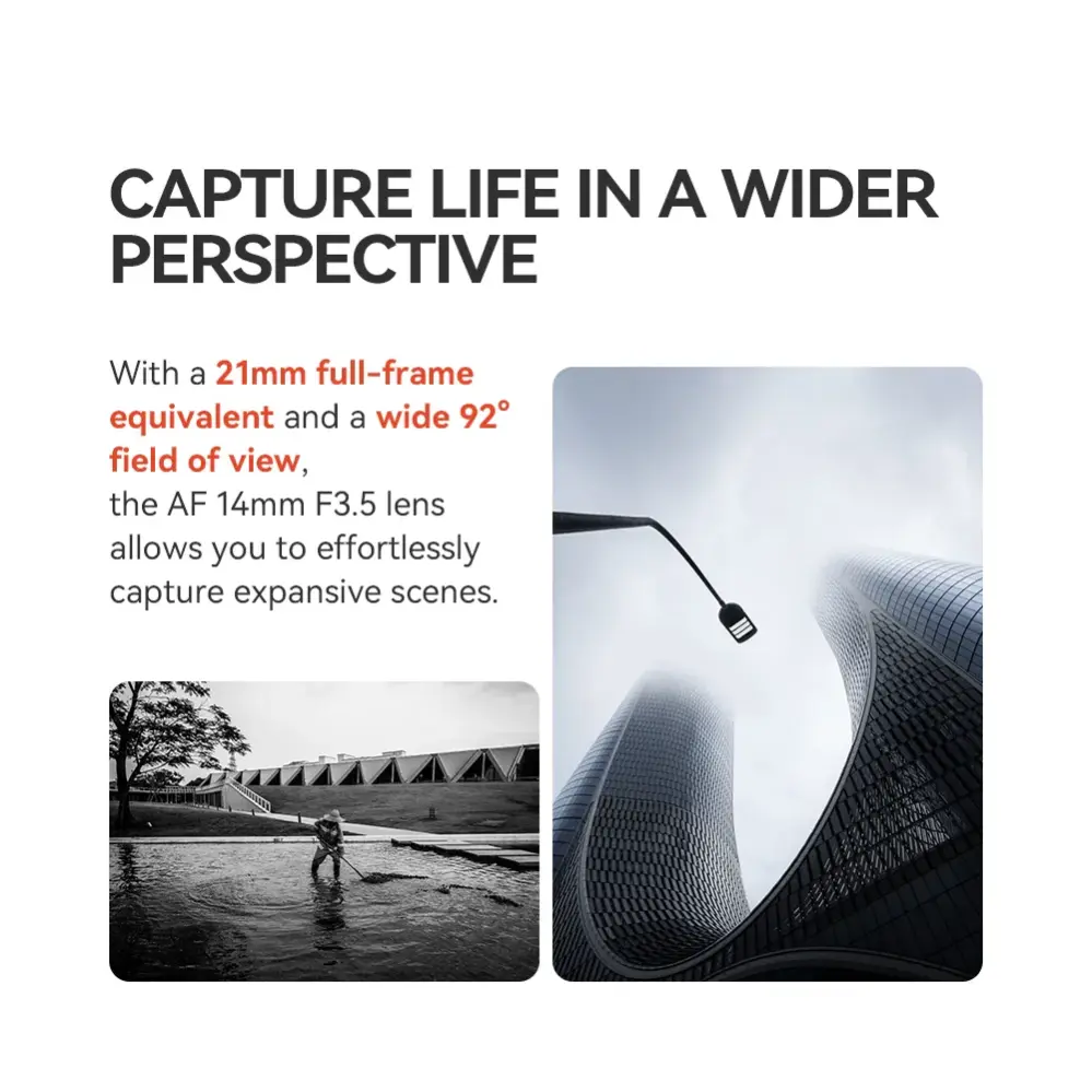 TTArtisan AF 14mm f/3.5 APSC Vidvinkelobjektiv för Fujifilm X