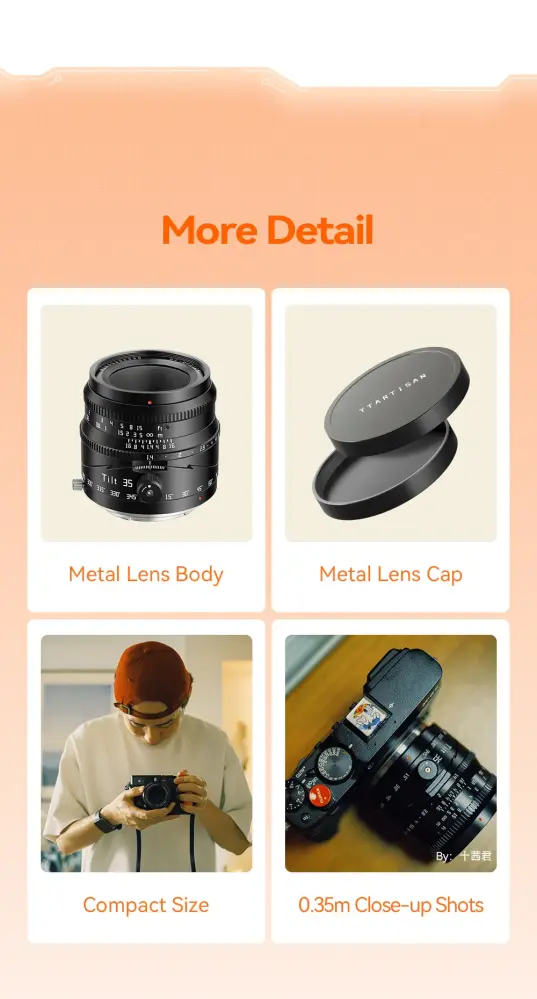 TTArtisan Tilt 35mm f/1.4 APS-C objektiv för Micro 4/3