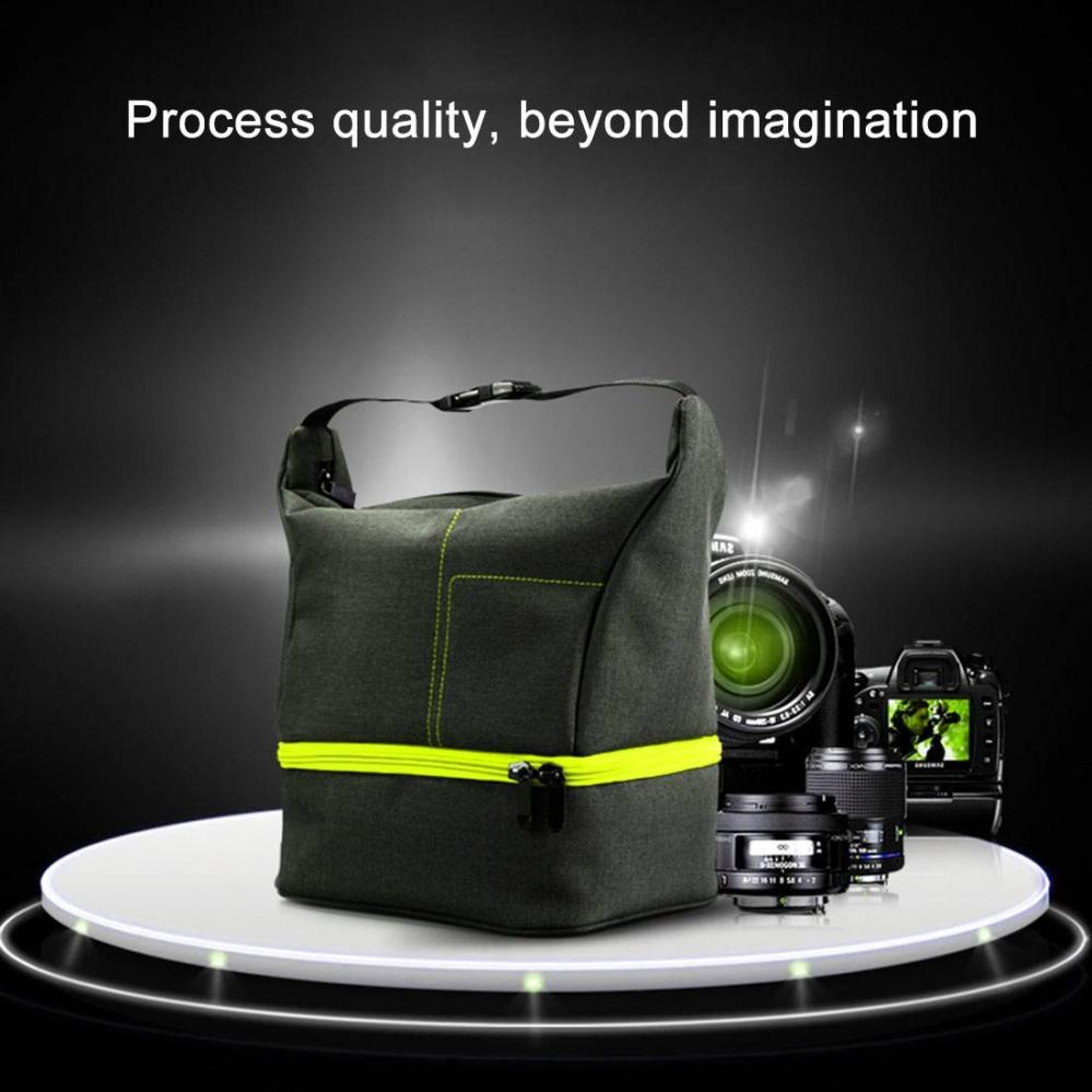 Huwang Grå & Grön Axelväska för kameran