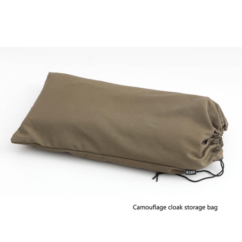 Rolanpro Kamouflagefärgad poncho 3D-modell med lönnlöv för naturfotografen