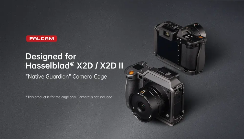 Falcam kamerabur for Hasselblad X2D / X2D II med Arca-Swiss L-plate