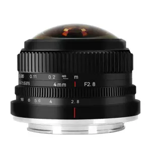 7Artisans 4mm f/2,8 Fisheye til Fujifilm X (APS-C)