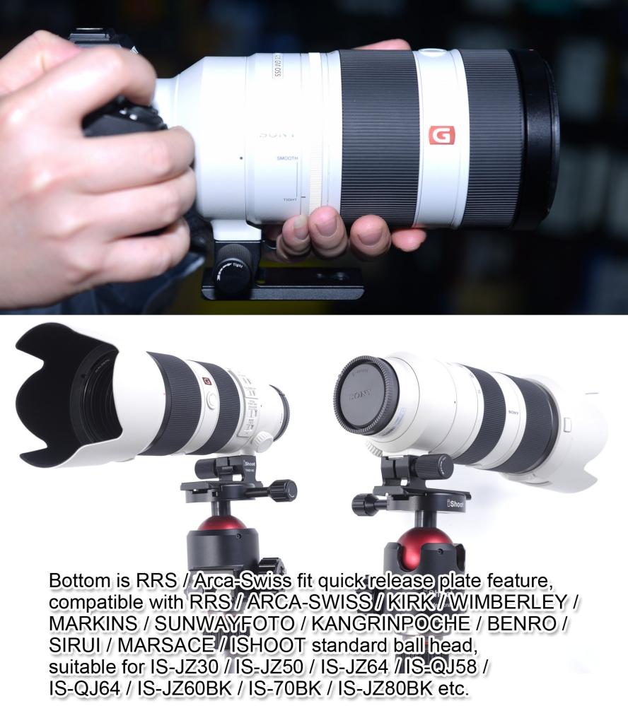 iShoot Stativfäste för Sony FE 70-200/2.8GM OSS , FE 100-400/4.5-5.6GM