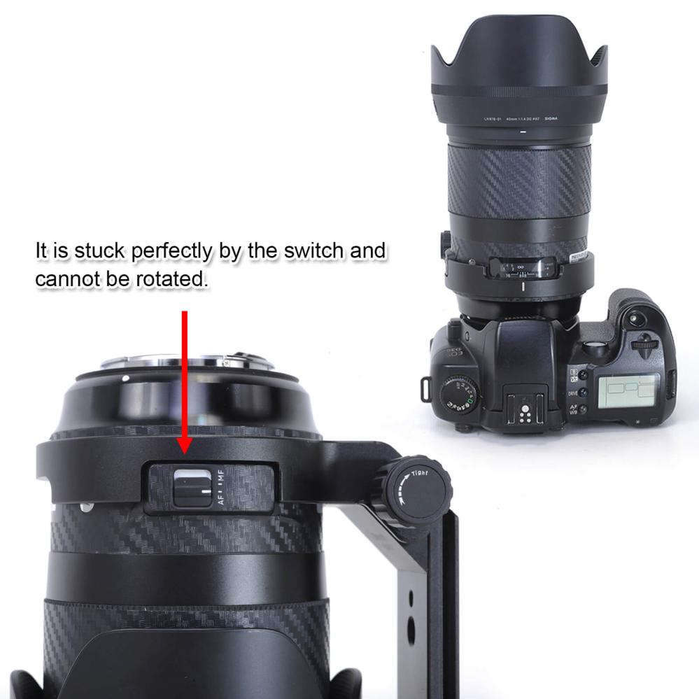 iShoot Stativfäste för Sigma 40mm f/1.4 DG HSM Art