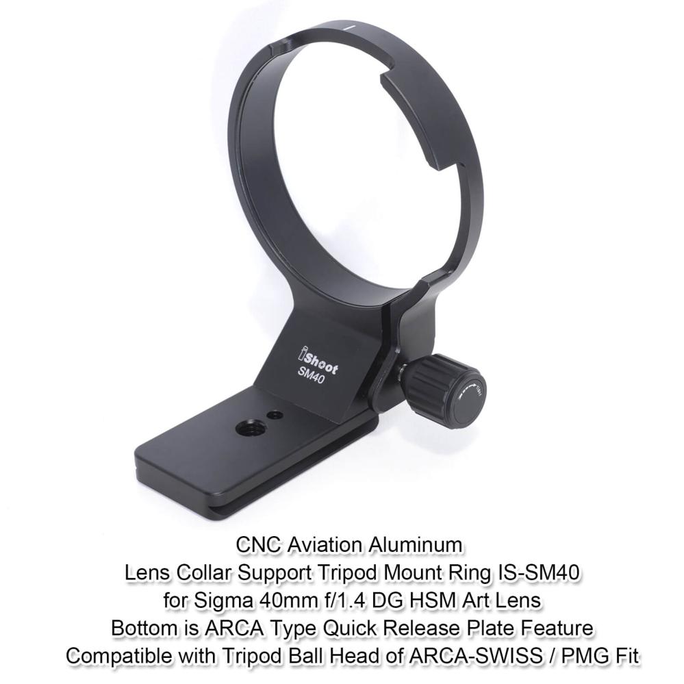 iShoot Stativfäste för Sigma 40mm f/1.4 DG HSM Art