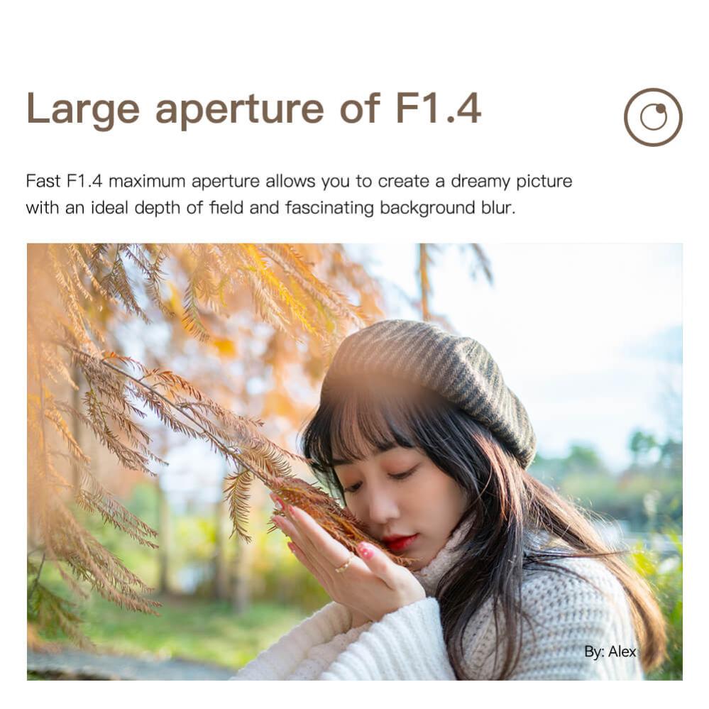 TTArtisan 23mm f/1.4 APS-C objektiv för Sony E silver