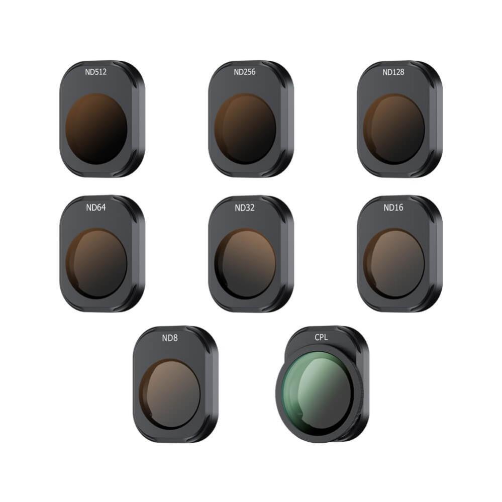 JJC filterpakke ND8 ND16 ND32 ND64 ND128 ND256 ND512 CPL til DJI Mini 4 Pro