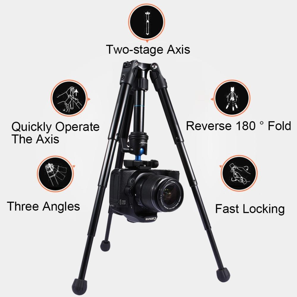 Puluz Ministativ med kulled justerbar höjd 24.5-57cm