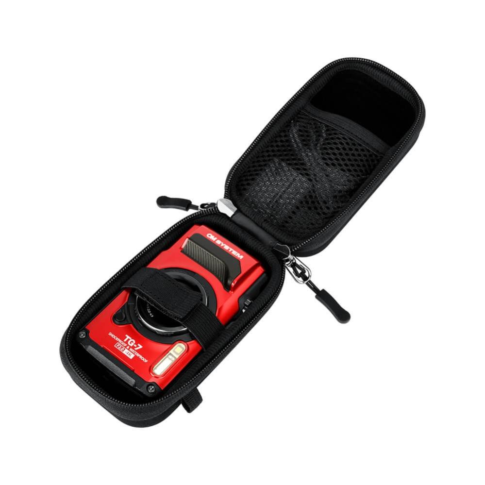 JJC HSCC-TG Kameraväska för Olympus TG-serien av tåligt EVA-Skal 130x68x36mm