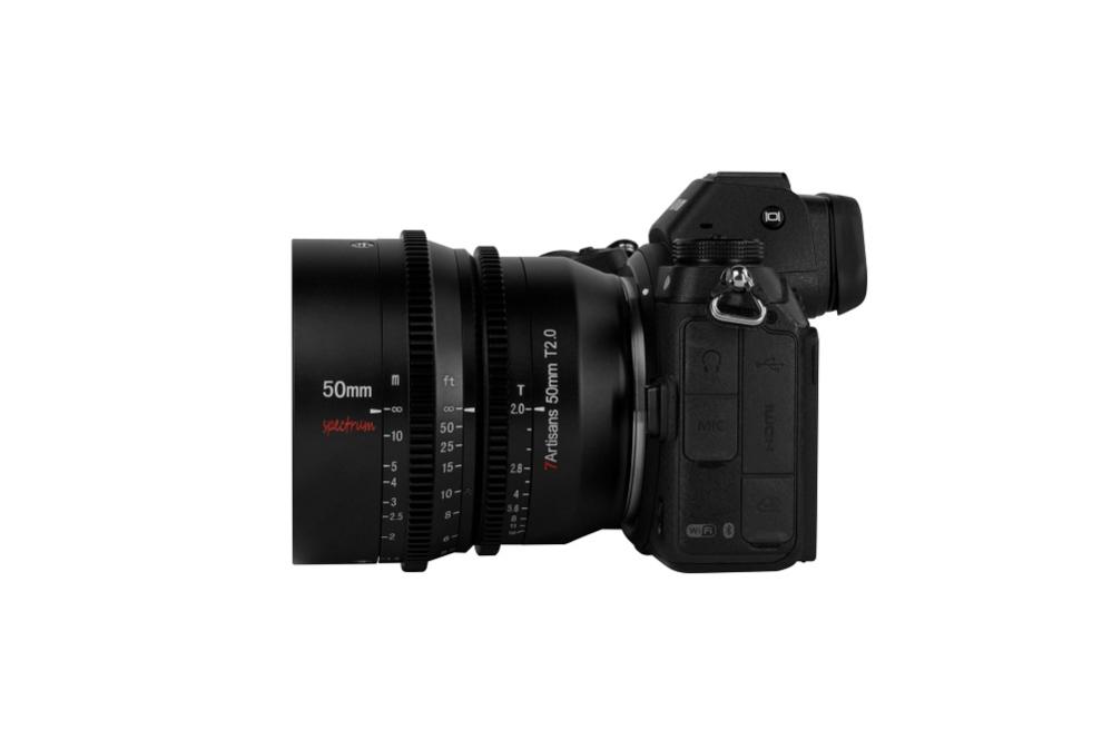 7Artisans 50mm T2,0 Cinema Nikon Z -kameroille (täyskenno)