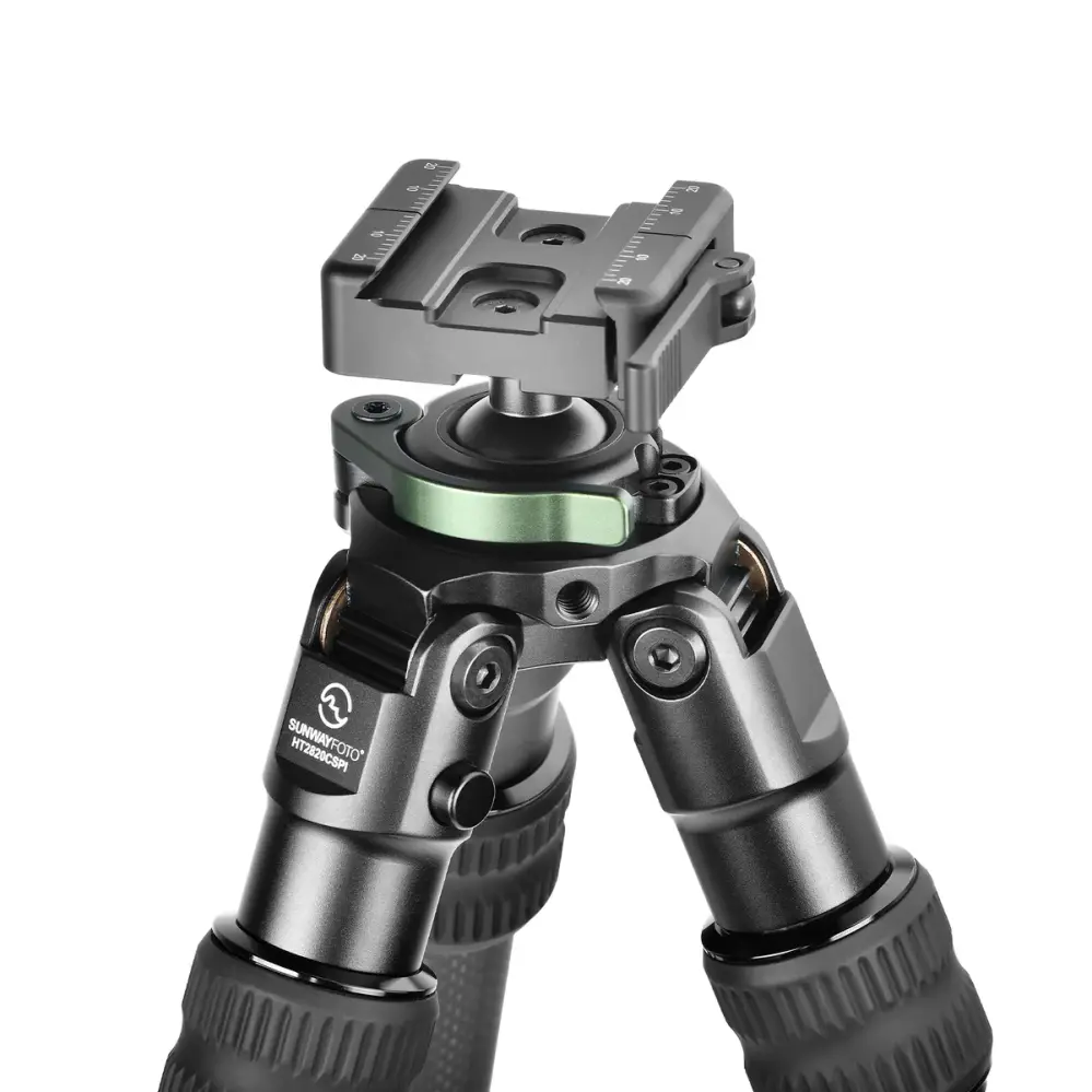 Sunwayfoto HT2820CSPI-S kulfiberstativ 124 cm med integreret kuglehoved og Arca