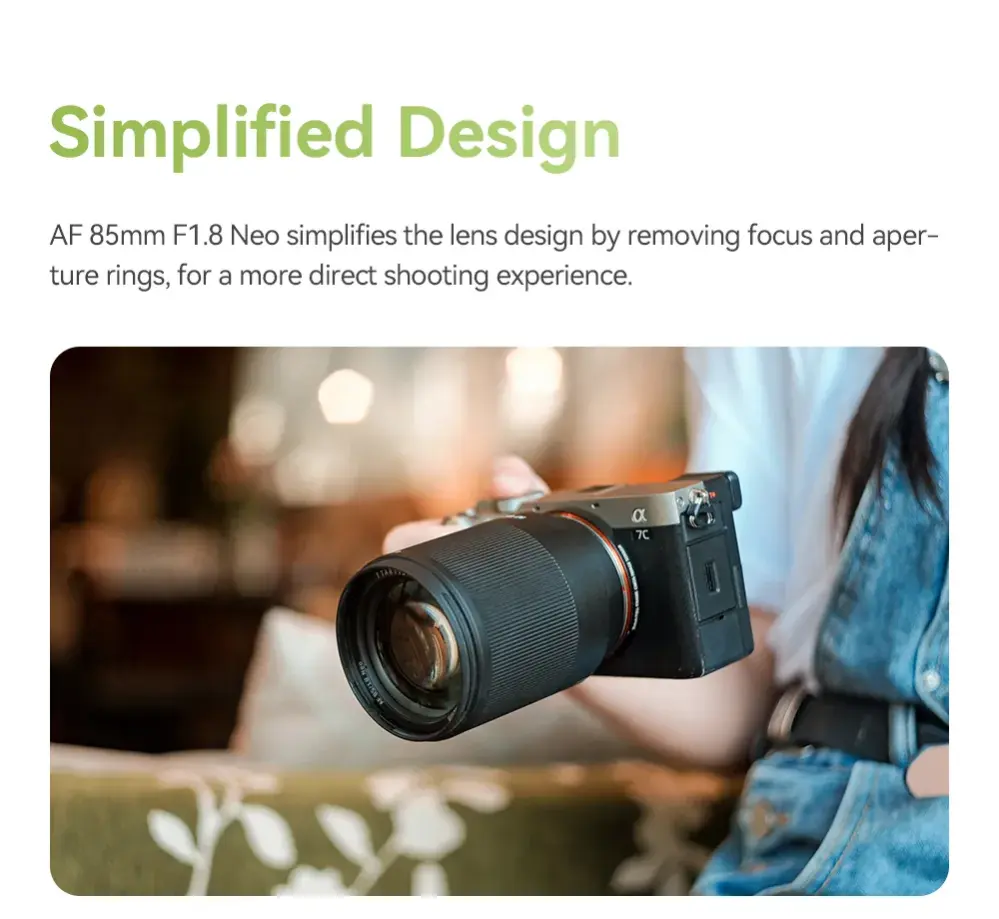 TTArtisan AF 85mm f/1.8 Neo til Sony E