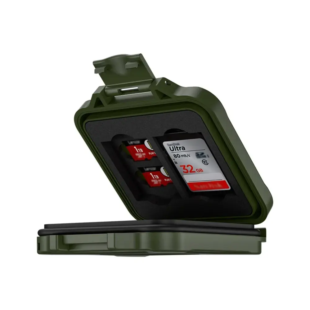 JJC MCR-ST12 hukommelseskortetui til 4 SD & 8 microSD