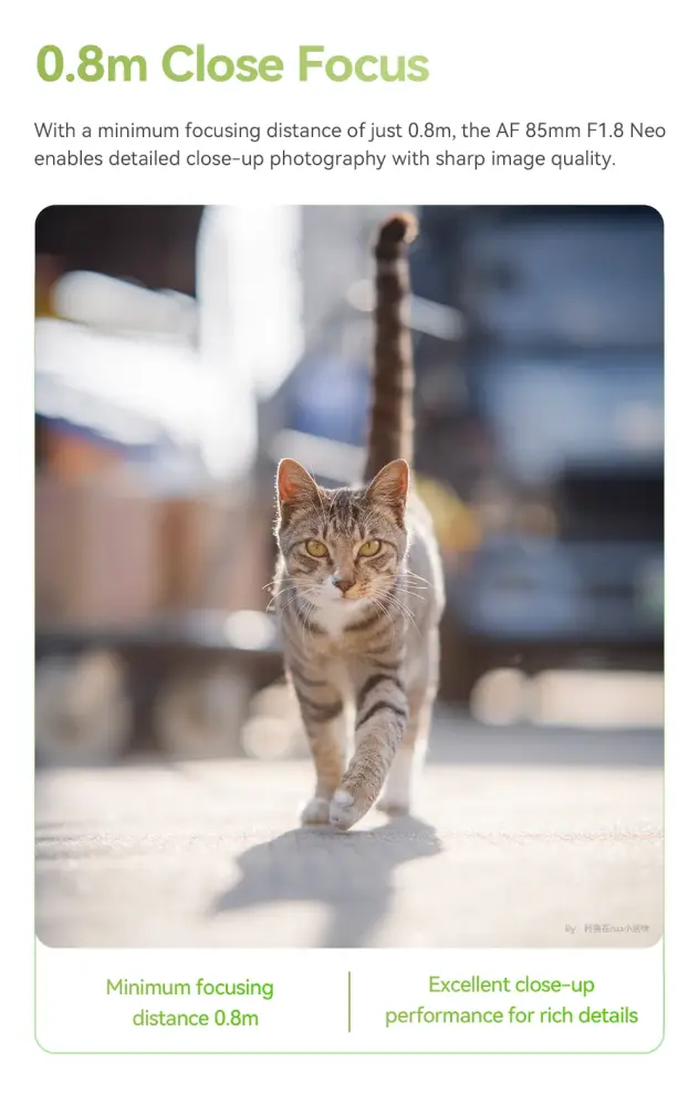 TTArtisan AF 85mm f/1.8 Neo til Sony E