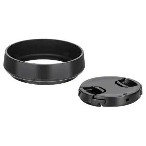 JJC Motljusskydd & objektivlock f&ouml;r Leica Q-Serien Q3 Q2 Q1 Svart