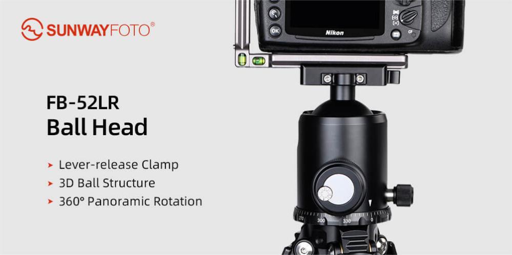 Sunwayfoto FB-52LR Kulhuvud & DDC-60LR fäste