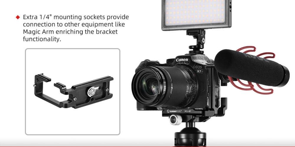 Sunwayfoto L-Bracket för Canon EOS R7