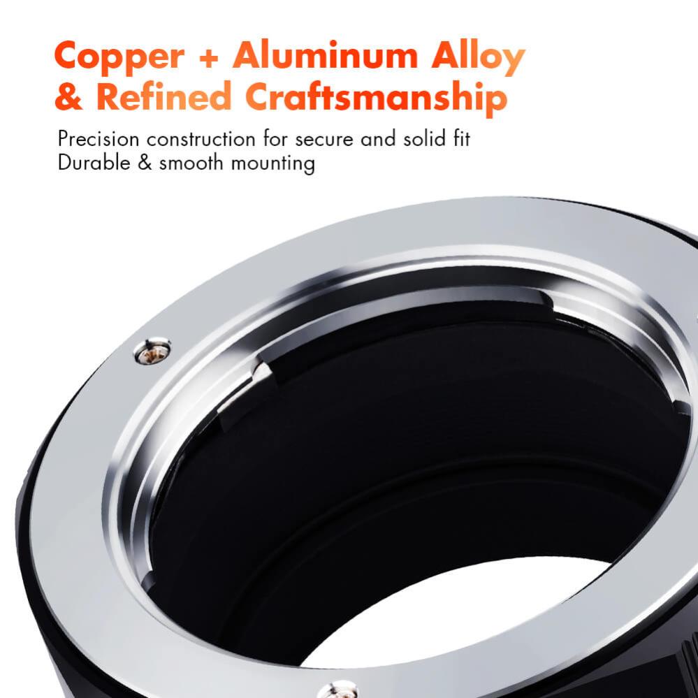 K&F Objektivadapter till Minolta MC MD objektiv för Fujifilm X kamerahus