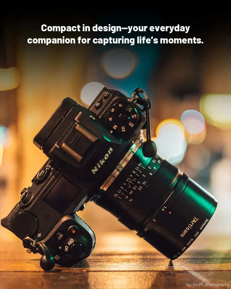 7Artisans 75mm f/1.4 Fullformatsobjektiv för Sony E