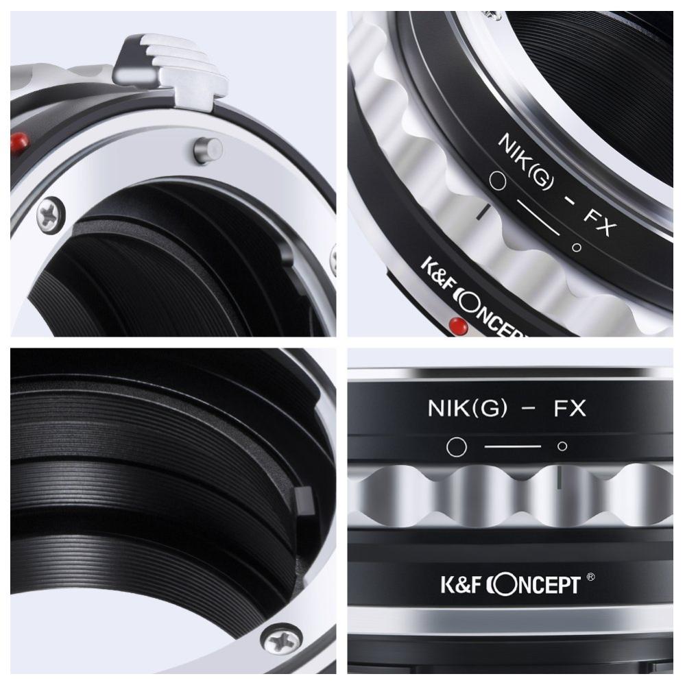 K&F Concept Objektivadapter till Nikon G objektiv för Fujifilm X kamerahus