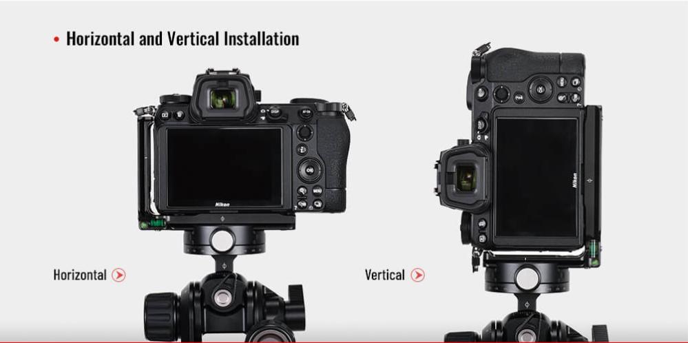 Sunwayfoto L-Bracket för Nikon Z6 II & Z7 II med QD-fäste