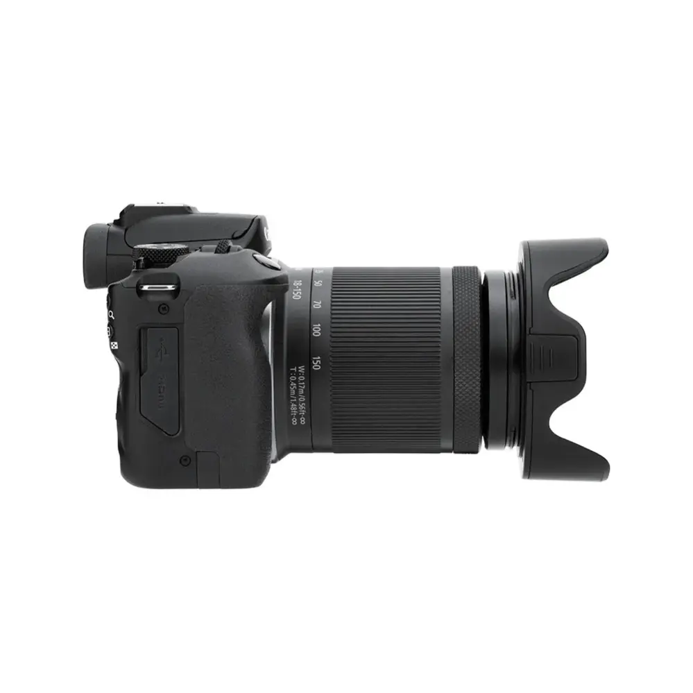 JJC LH-Q55 modlysblænde med adapterring – beskytter mod strølys og stød