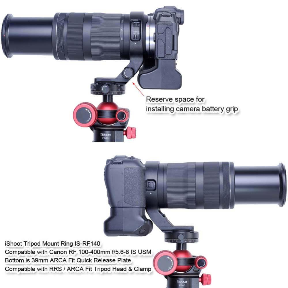 iShoot Stativfäste för Canon RF 100-400mm f/5.6-8 IS USM