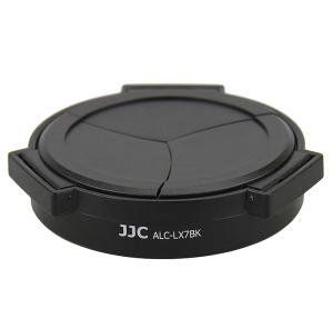JJC Automatiskt fr&auml;mre objektivlock f&ouml;r Panasonic DMC-LX7 Leica D-Lux6 Svart