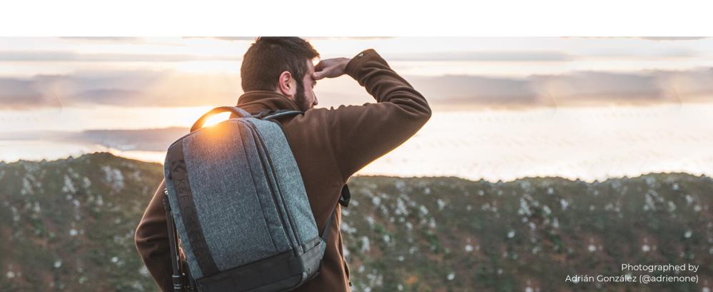 K&F Concept Kameraryggsäck med stort fack för kameran 17liter