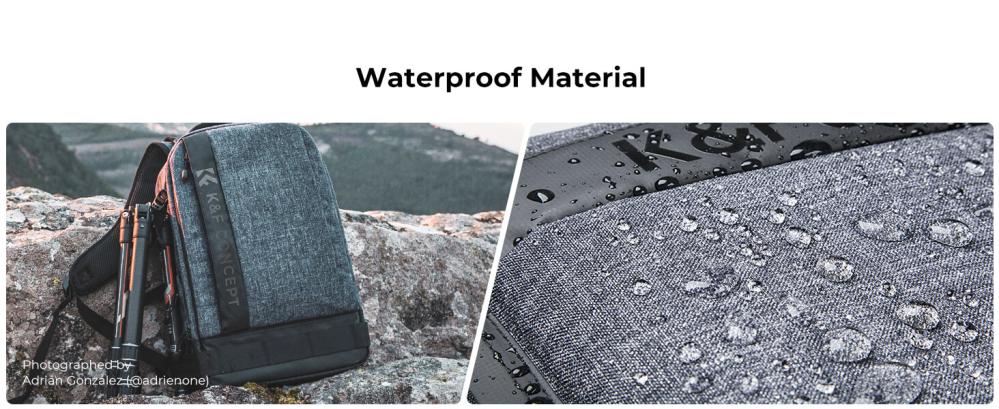 K&F Concept Kameraryggsäck med stort fack för kameran 17liter