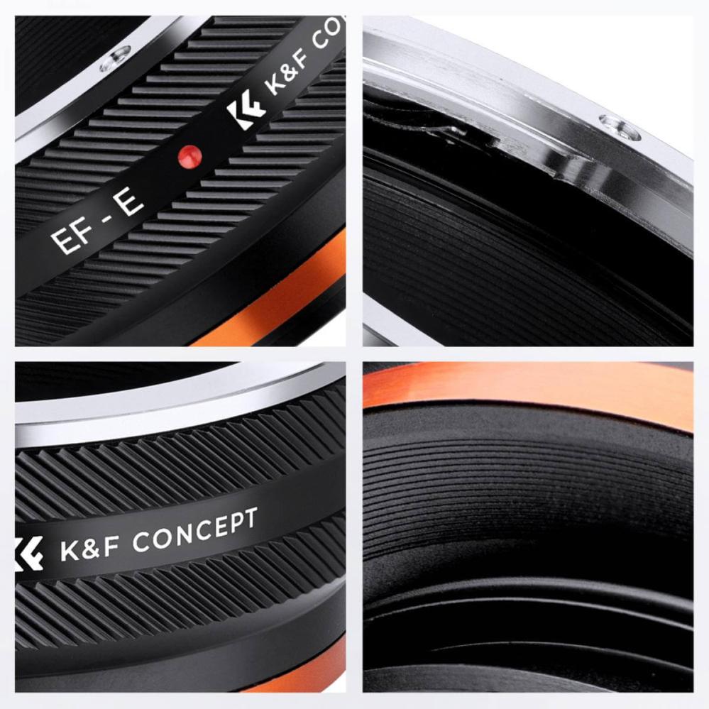 K&F Concept Objektivadapter IV Pro till Canon EF-objektiv för Sony E