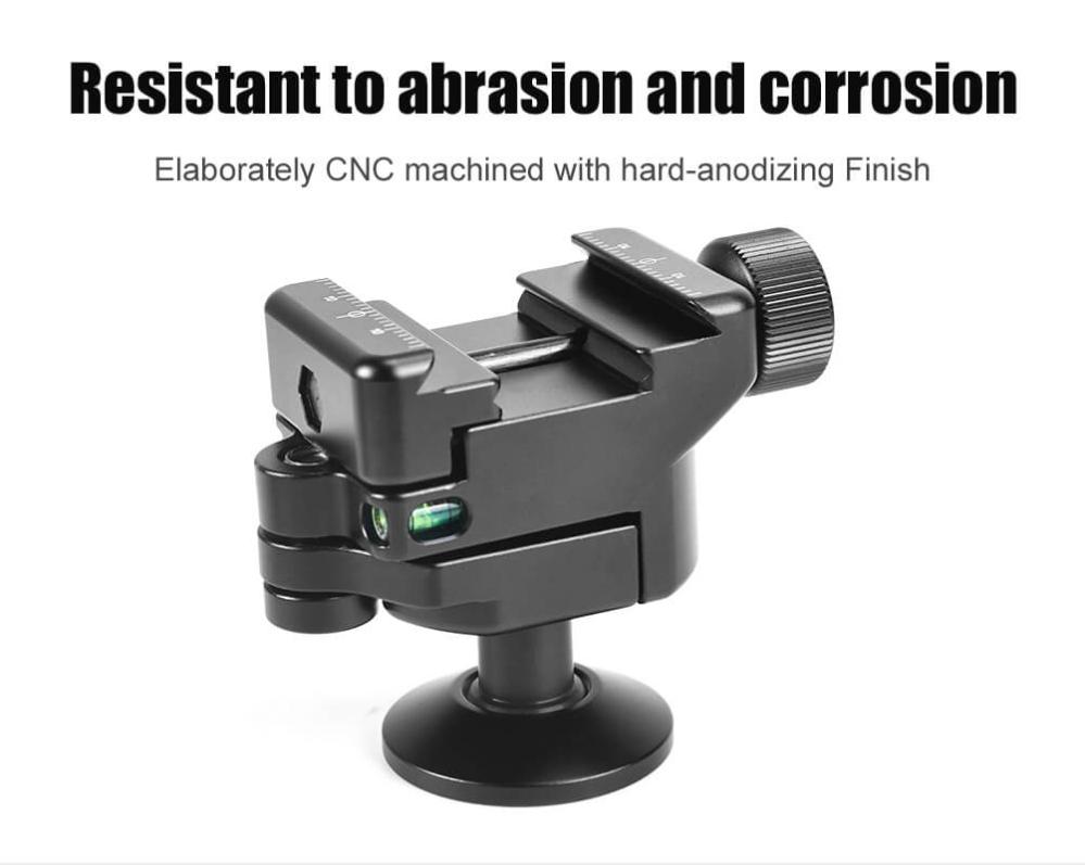 Sunwayfoto IB-30P Lågprofilskulled inverted med fäste Picatinny & Arca Swiss