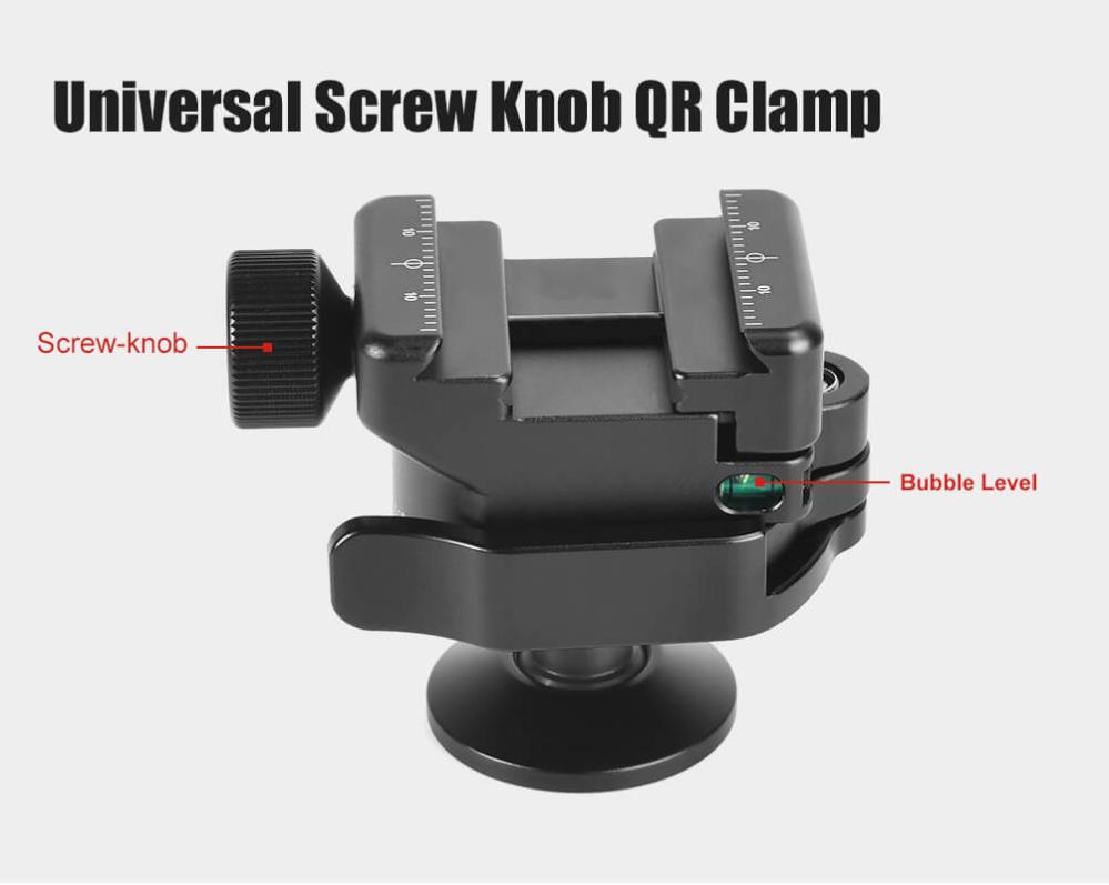 Sunwayfoto IB-30P Lågprofilskulled inverted med fäste Picatinny & Arca Swiss