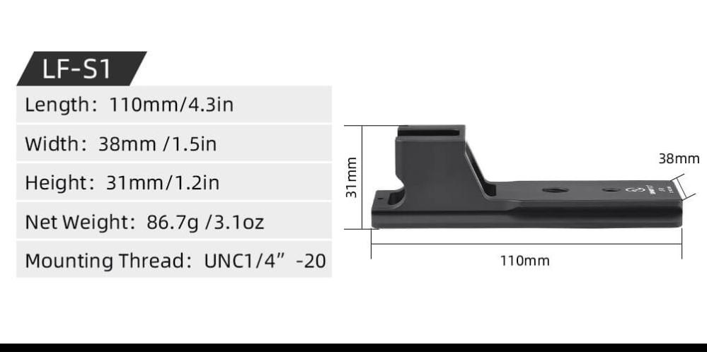 Sunwayfoto LF-S1 Stativfot för Sony FE 70-200mm