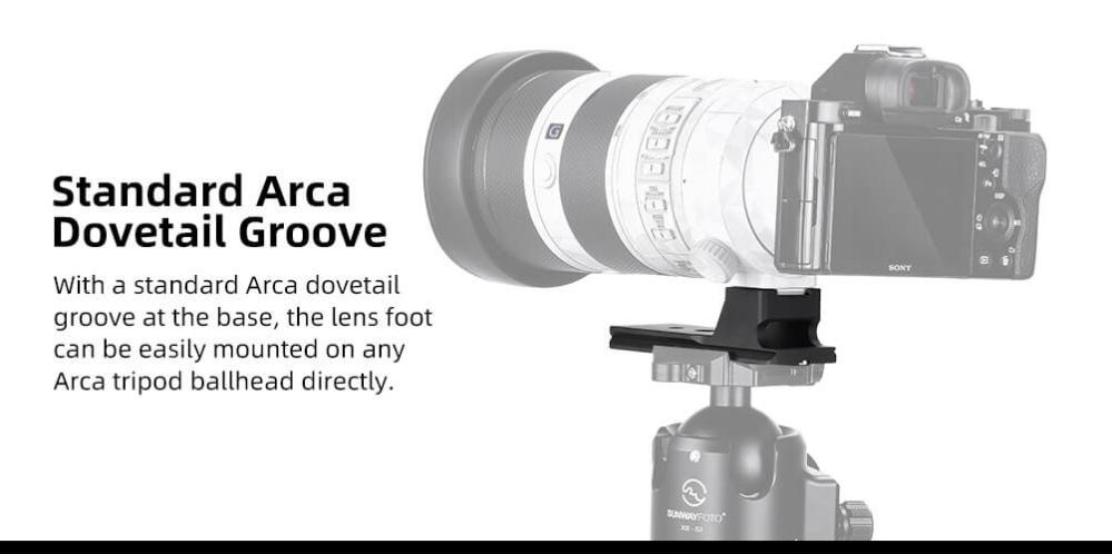 Sunwayfoto LF-S1 Stativfot för Sony FE 70-200mm