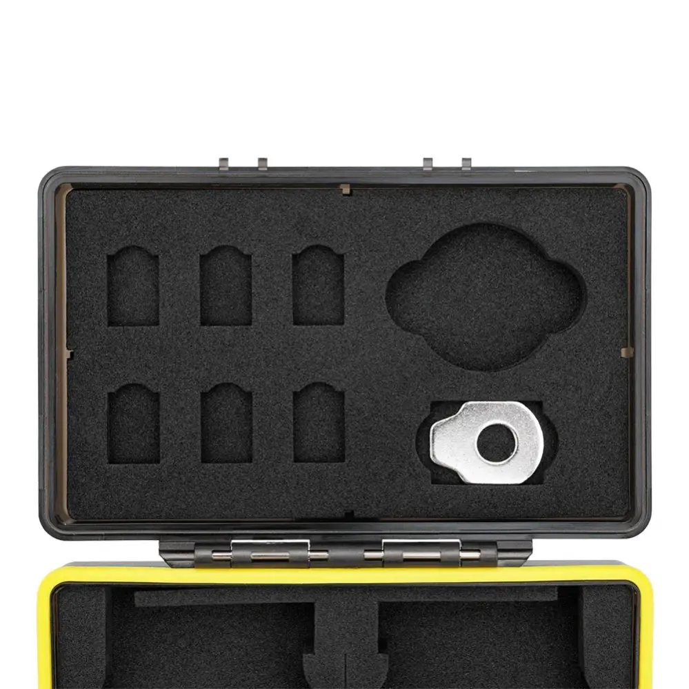 JJC Batteri- & minneskortsfodral – 2 batterier, 6 MicroSD & 1 AirTag