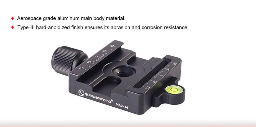 Sunwayfoto FB-52 Kulled & Mac-14 fäste