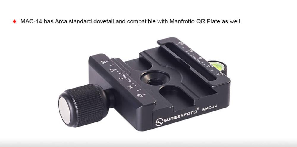 Sunwayfoto FB-52 Kulled & Mac-14 fäste
