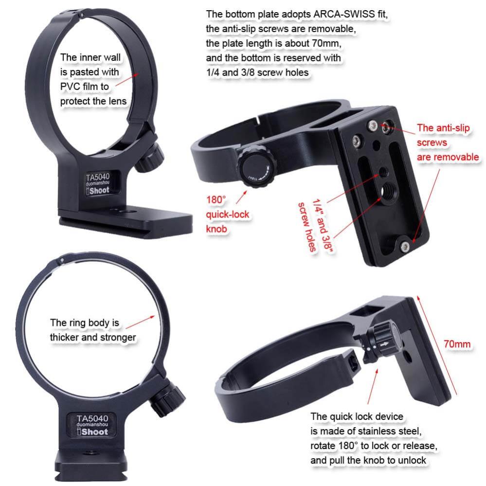 iShoot Stativfäste för Tamron 50-400mm f/4.5-6.3 Di III VXD A067