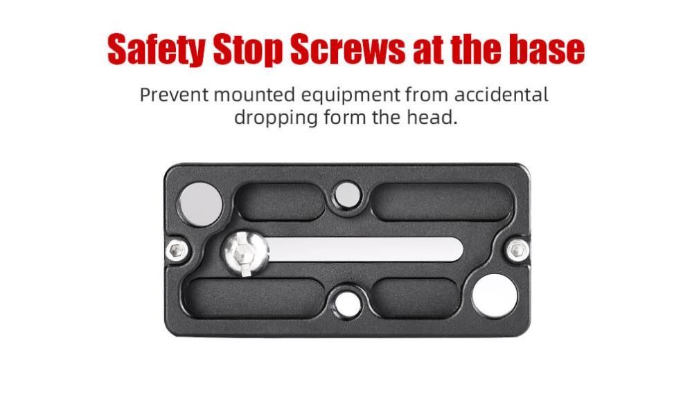 Sunwayfoto SP-80QD kameraplatta för teleobjektiv med QD-hål