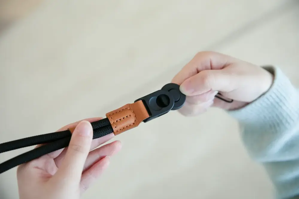Haida kamerarem håndled – vævet rebdesign, Quick Release