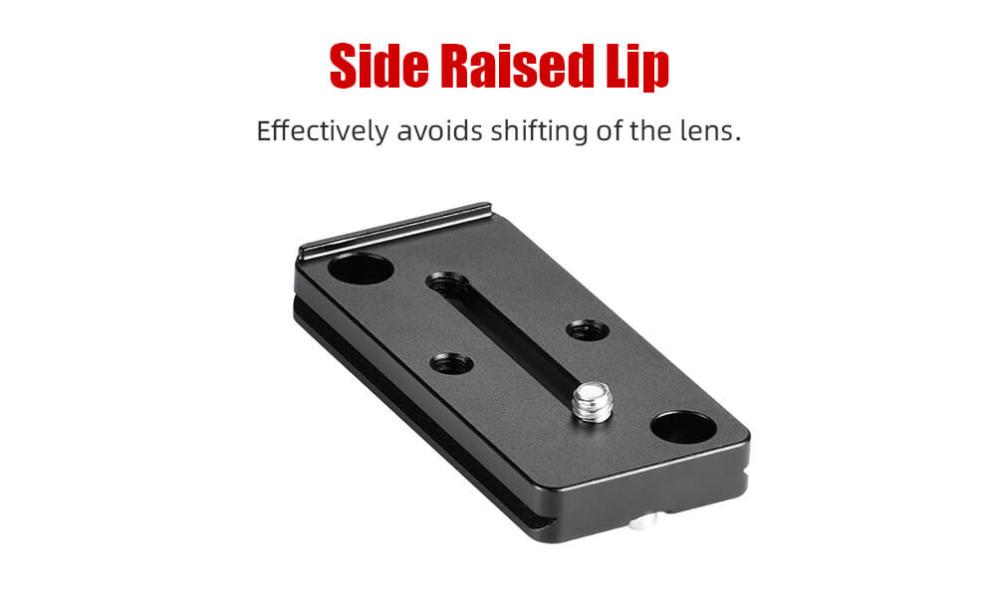 Sunwayfoto SP-80QD kameraplatta för teleobjektiv med QD-hål