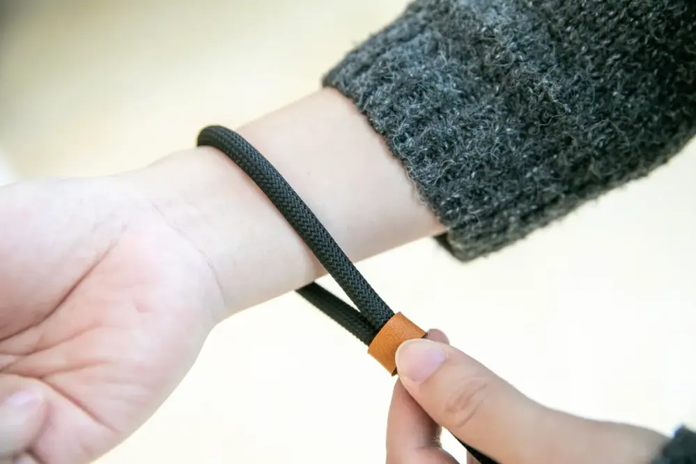 Haida kamerarem håndled – vævet rebdesign, Quick Release