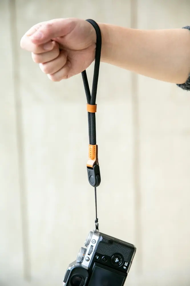 Haida kamerarem håndled – vævet rebdesign, Quick Release