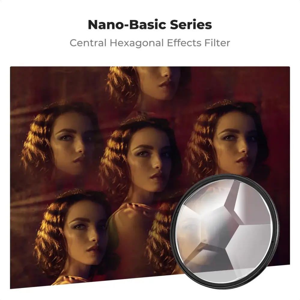 K&F Concept 58mm kalejdoskopfilter sekskantet – Nano-Basic