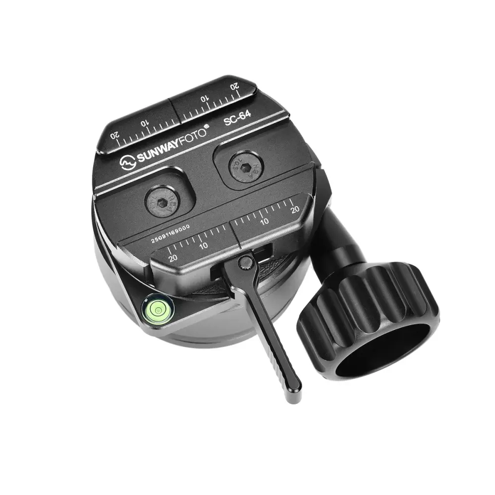 Sunwayfoto ILB-65+SC-64 65 mm nivelleringsbase med Arca-Swiss hurtigkobling