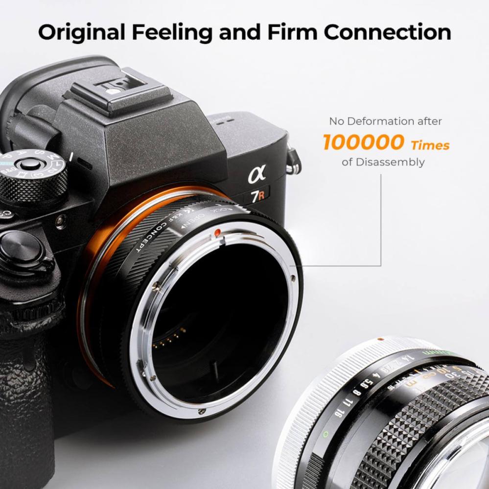 K&F Concept Objektivadapter IV Pro till Canon FD objektiv för Sony E