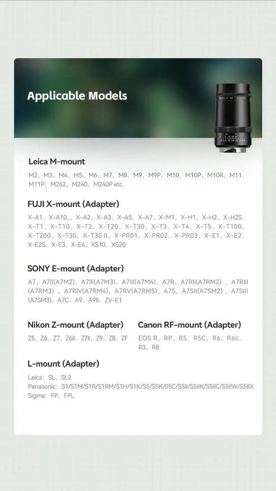 TTArtisan 100mm f/2,8 Soap Bubble Bokeh objektiv til Leica M