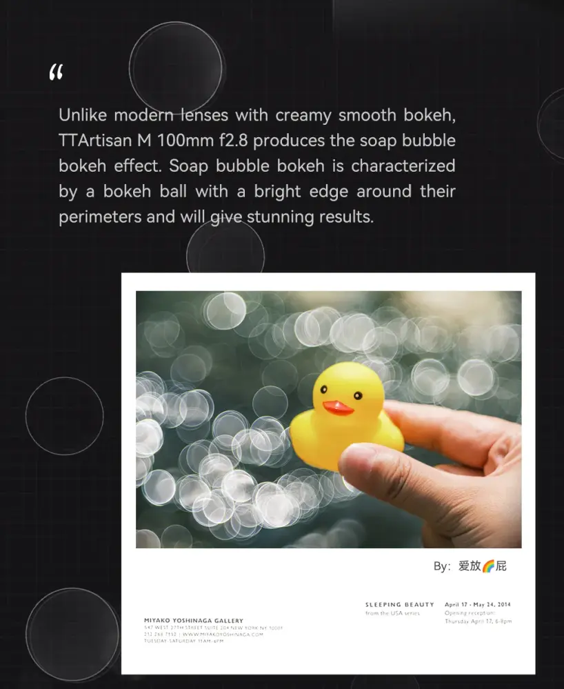 TTArtisan 100mm f/2,8 Soap Bubble Bokeh objektiv til Leica M